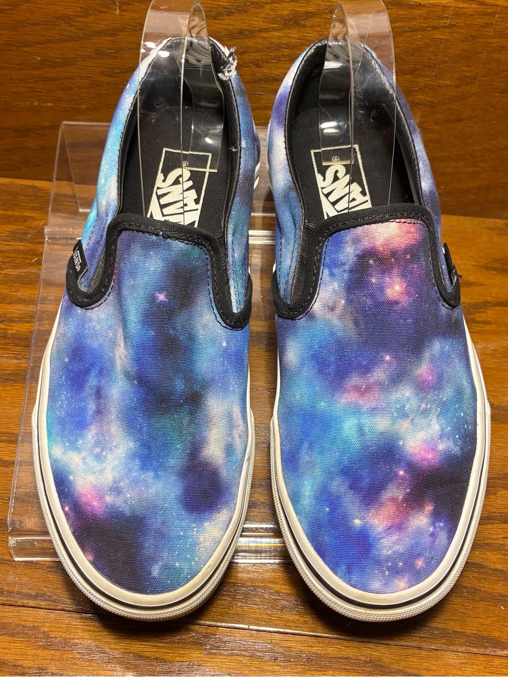 Vans Classic Slip-On Galaxy Print Canvas Shoes Blue Purple W 8 /M 6.5 WITH BOX